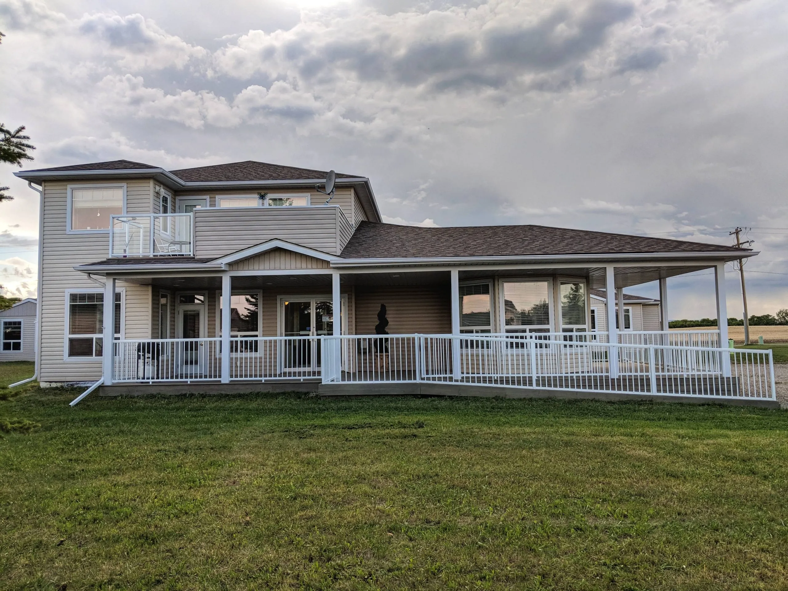 Freedom Living building exterior with its wraparound porch